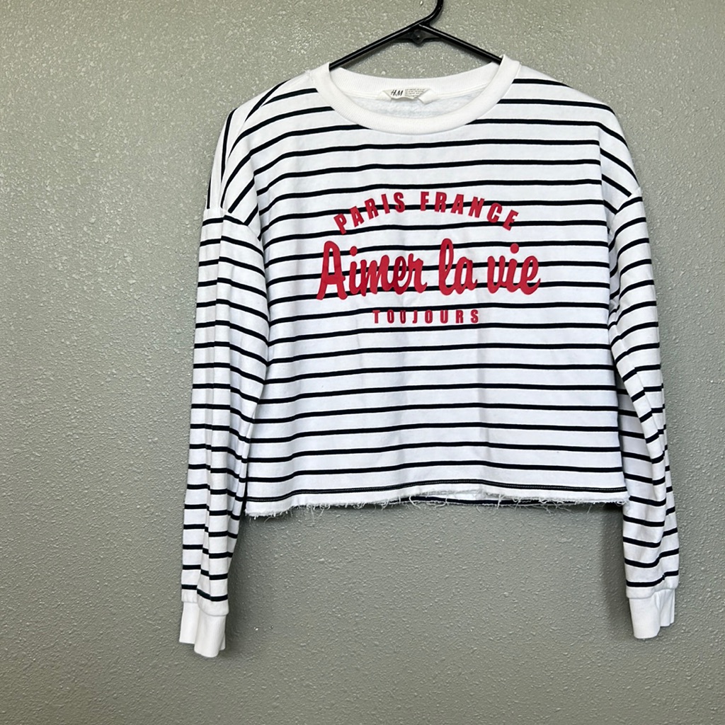 H&M Paris France Sweater Size 12-14y
